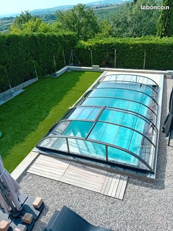 Abri de piscine bas
