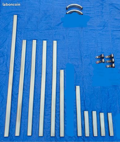 Accessoires main courante de cuisinière piano de cuisson La CHÂTELAINE GODIN : Barre, Angle et Support barre Laiton massif