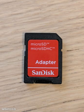 Adaptateur micro SD vers SD Sandisk