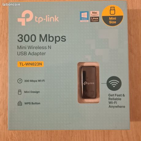 Adaptateur Wi-Fi USB TP-Link TL-WN823N 300 Mbps Neuf