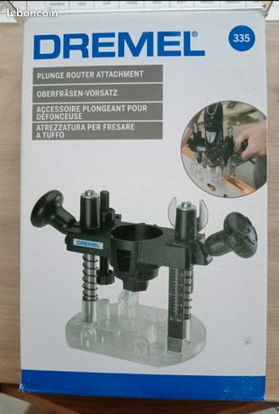 Adaptateur défonceuse dremel 335