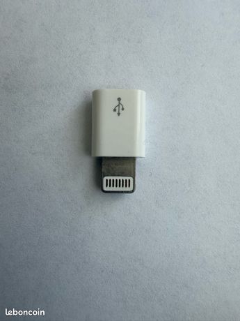 Adaptateur Lightning vers Micro-USB (Blanc) Compatible iPhone