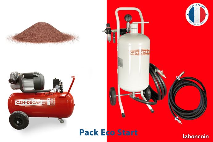 Aerogommeuse 40L avec compresseur et accessoire