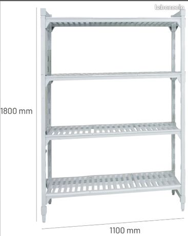 Affaire - Rayonnages alimentaires en polypropylène x2