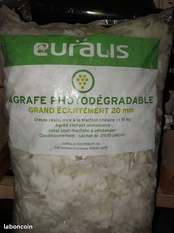 Agrafes vigne biodégradable 15e