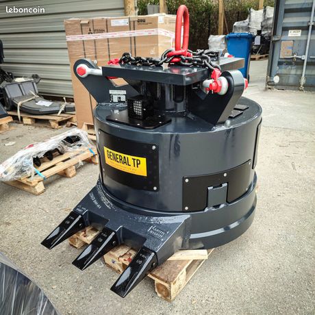 Aimant hydraulique pour pelle, chargeuse, grue,