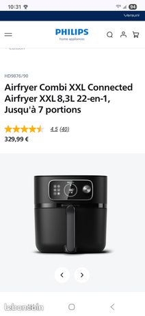 Airfryer philips Combi XXL Connected 83L 22-en-1