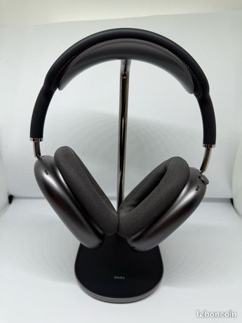 AirPods Max gris sidéral + étui, protections, câble Lightning/jack, emballage d’origine