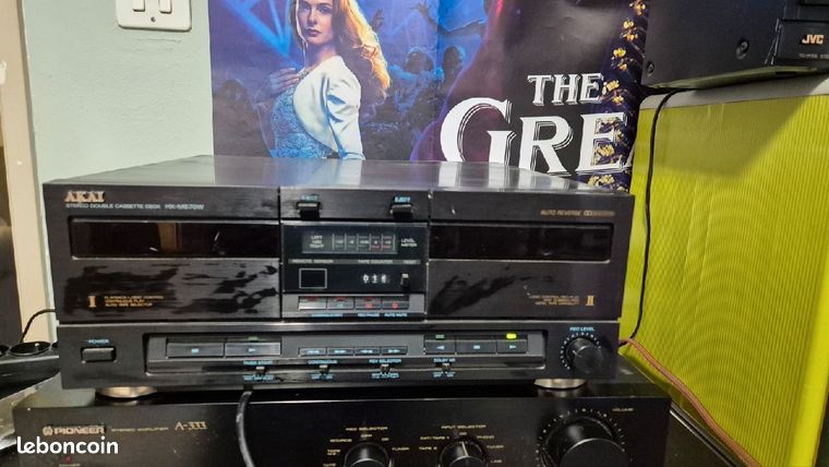 Akai HX M670W Magnétophone Double Cassette Vintage