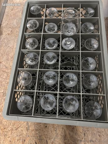 Aladin verre VIN ET EAU 21 cl + bac verre 60*40 H20 sep24 gris