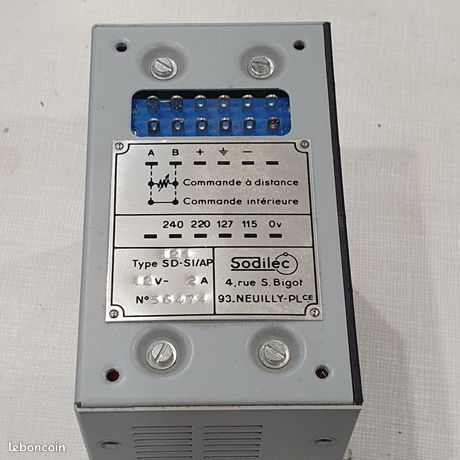 Alimentation stabilisé sodilec neuve