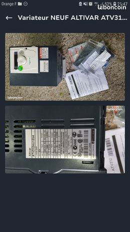 ALTIVAR ATV312HU15N4 1,5kW 2HP 380-500V