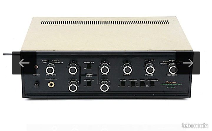 Ampli Sansui 555 décembre 1969 entièrement d'origine très bon état