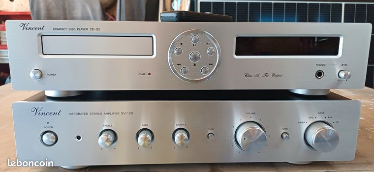 Ampli et cd vincent
