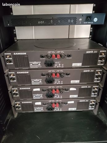 Amplificateur de puissance Samson SERVO 200 x4 disponibles