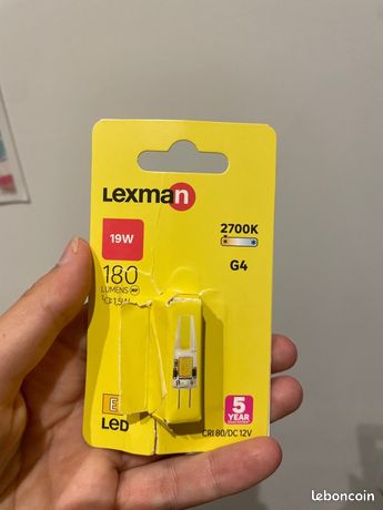 Ampoule Led Lexman 19W capsule G4 blanc chaud