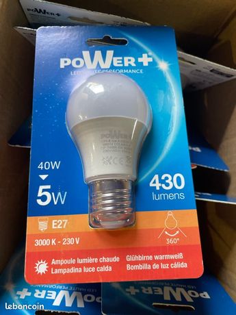 Ampoules X10 Power+ 5W E27 430l lumière chaude