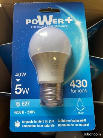 Ampoules X10 Power+ 5W E27 430l