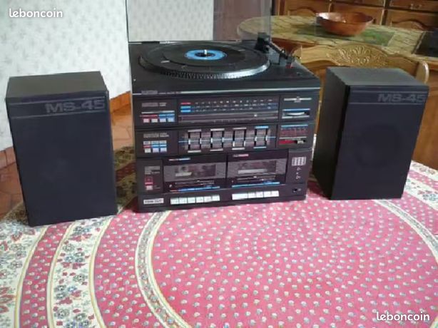 Amstrad Chaine HiFi CD1000 + 2 Enceintes (Vintage Colléctor)