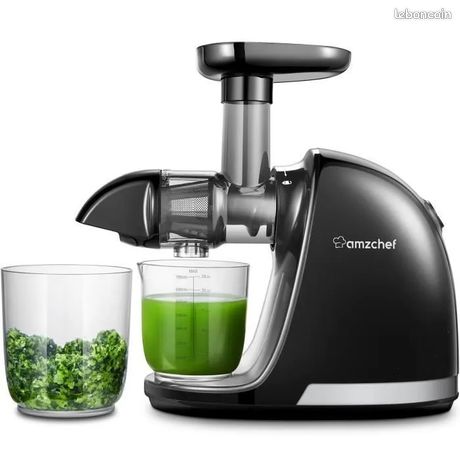 AMZCHEF Extracteur Jus NOIR