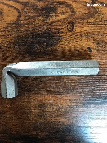Ancienne clé à pipe tube Facom Nervus de 17 Numéroté vintage