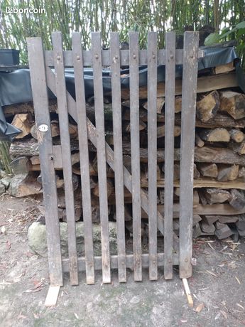 Ancienne porte de cave en bois
