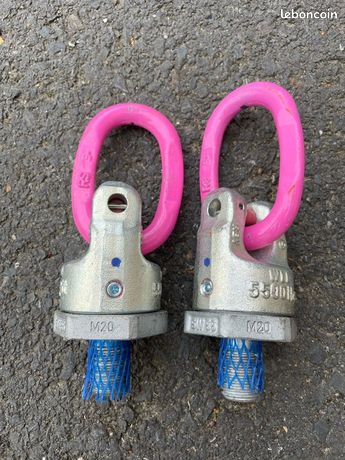 Anneaux de levage rotatifs M20 - 5 tonnes neufs