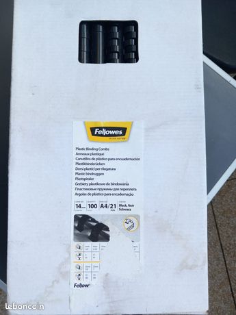 Anneaux de reliure plastique 14mm