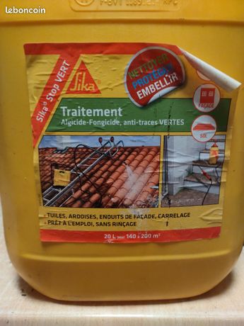 Anti mousse tuiles façade