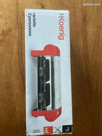 Appareil à raclette 2 personnes