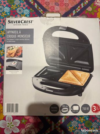 Appareil croque monsieur Silver Crèst comme neuf