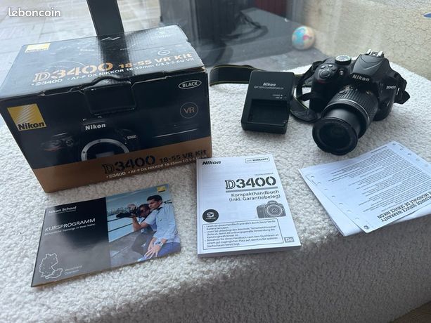 Appareil photo Nikon D3400 + objectif 18-55mm