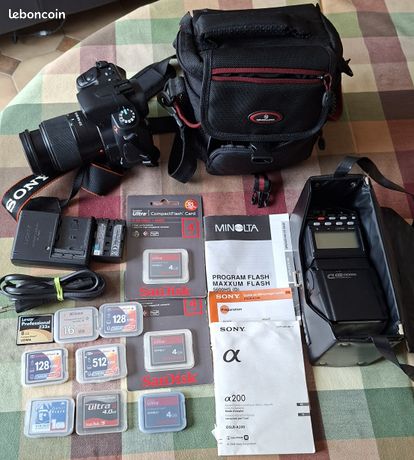 Appareil photo SONY alpha 200 + Accessoires