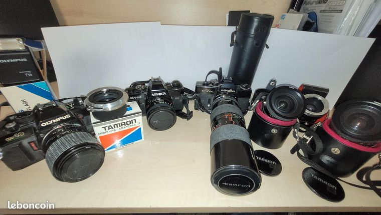 Appareils photos argentiques + accessoires