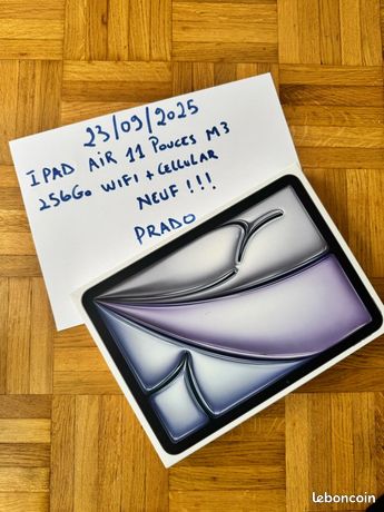 Apple iPad Air 11 pouces M3 wifi + Cellular 256go neuf