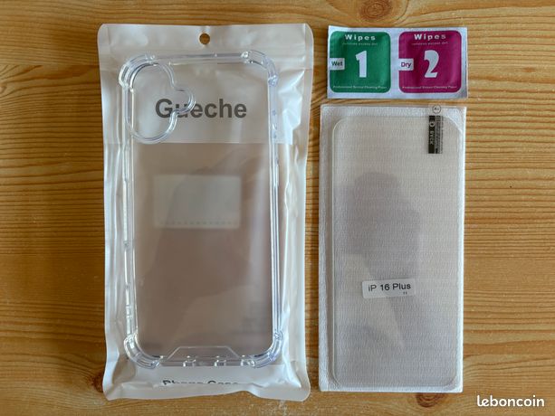 Apple iPhone 16 Plus Coque + Verre Tremper