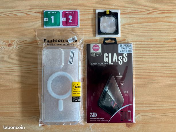 Apple iPhone 16 Pro Max Coque + Verre Tremper