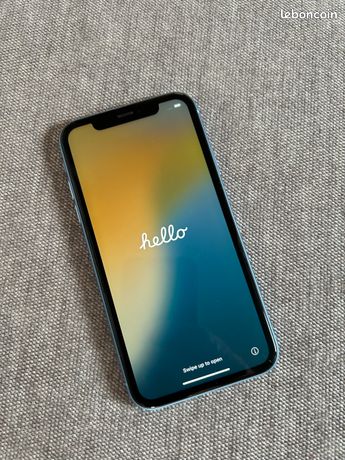 Apple iPhone XR Bleu 64 Go Excellent état Grade A + accessoires