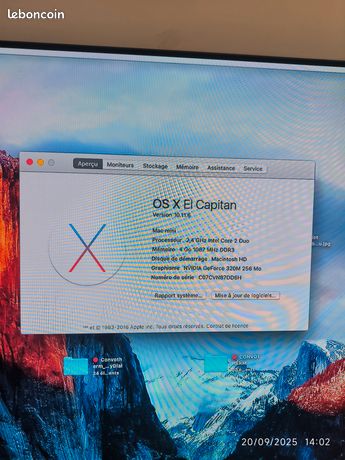 Apple Mac Mini 4.1 Intel DuoCore Hdd 320go