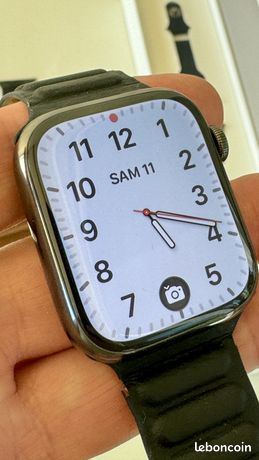 Apple Watch série 9 acier GPS+Cellular