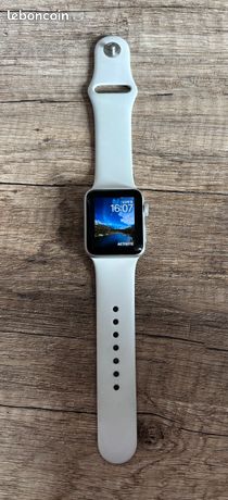 Apple watch series 3 38mm Silver bracelet sport blanc