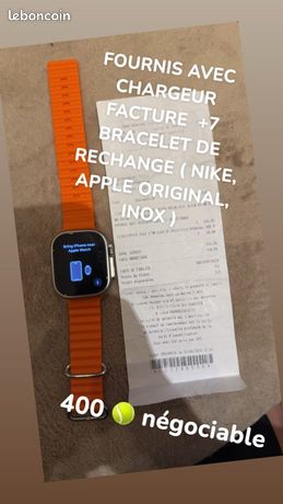 Apple watch ultra et bracelet