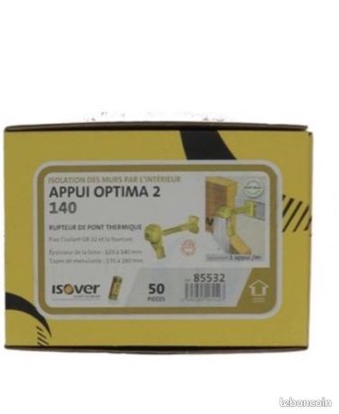 Appui Optima 2 isover 140 mm boîte de 50