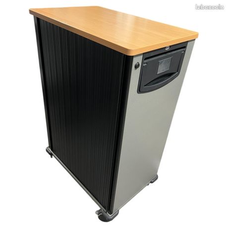 Armoire basse à rideaux avec roulettes WERNDL