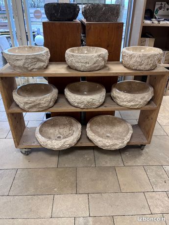 massif vasque en marbre