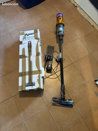 Aspirateur balai sans fil Dyson V12, slim absolute en très bon état avec accessoires, chargeur support