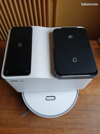 Aspirateur robot Eziclean Robot aspirateur laveur connecté avec base de vidage All In One Z15 Pro