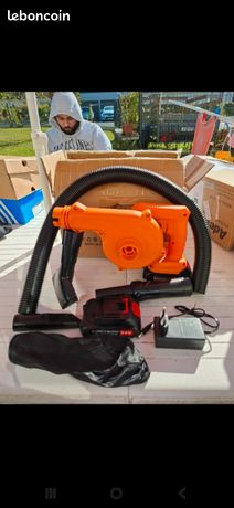 Aspirateur souffleur sans fil 21V 5.4 kpa 2 batterie et 1 chargeur rapide neuf