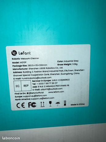 Aspirateur Lefant M210P