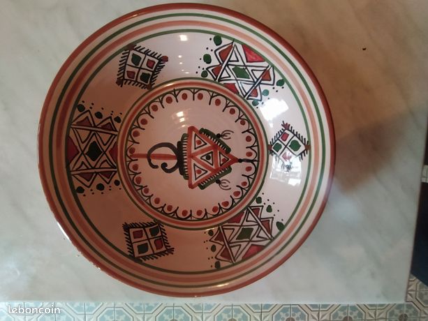 Assiette creuse à couscous berbère